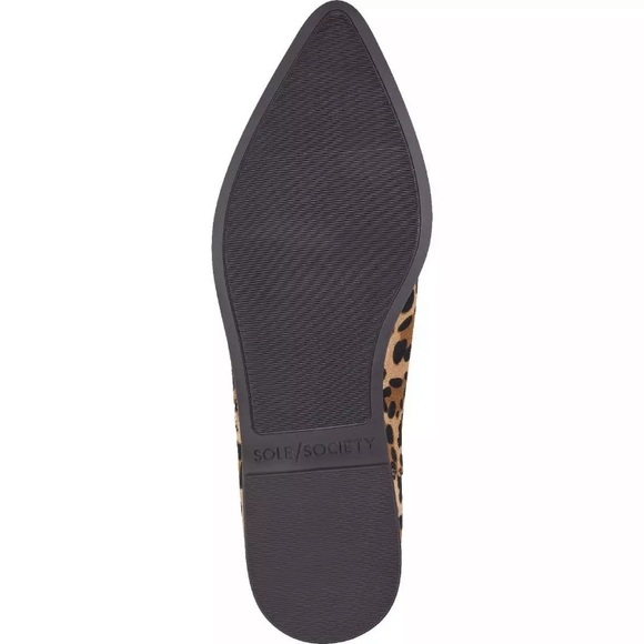 NIB [Sole Society] Cadyna Pointed Toe Leopard Suede Ankle Booties Women's Sz 5.5 - Picture 4 of 8